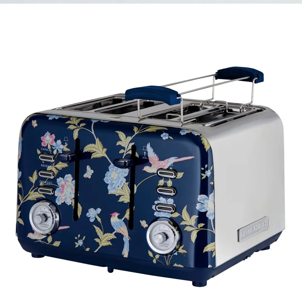 Laura Ashley Elveden brødrister 4 skiver blue/silver