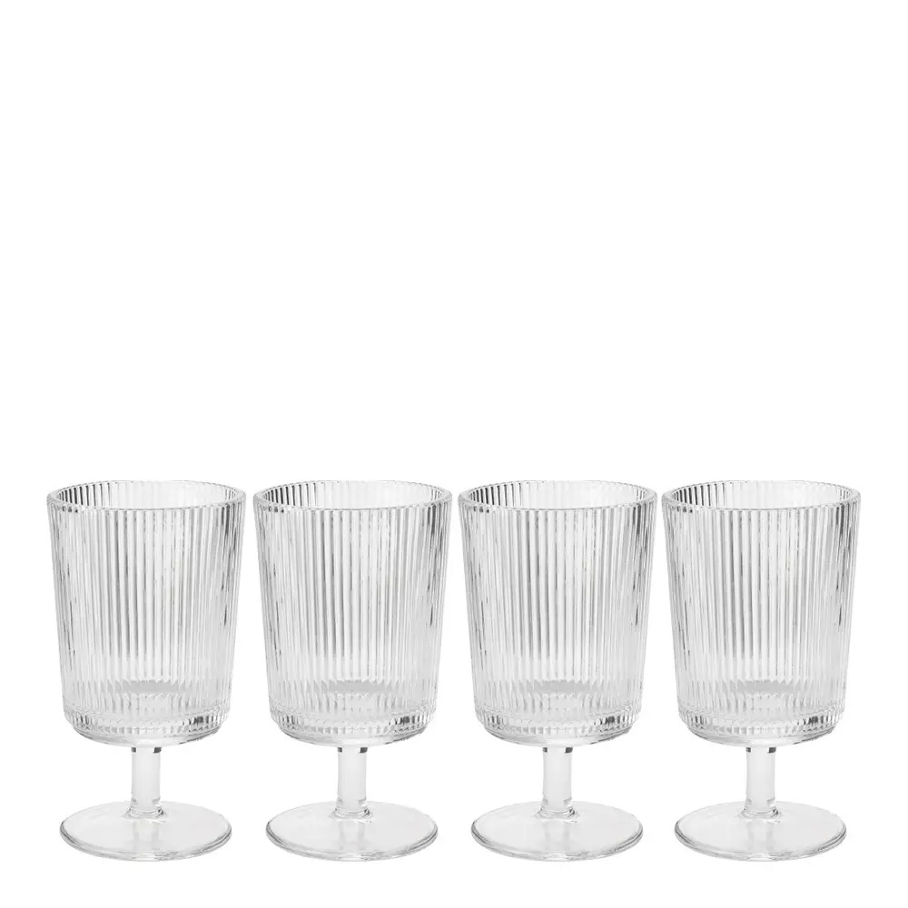 Stelton Pilastro vinglass 18 cl 4 stk klar