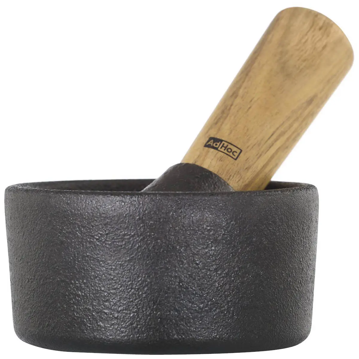 AdHoc Crush morter rund 10 cm støpejern/akasietre