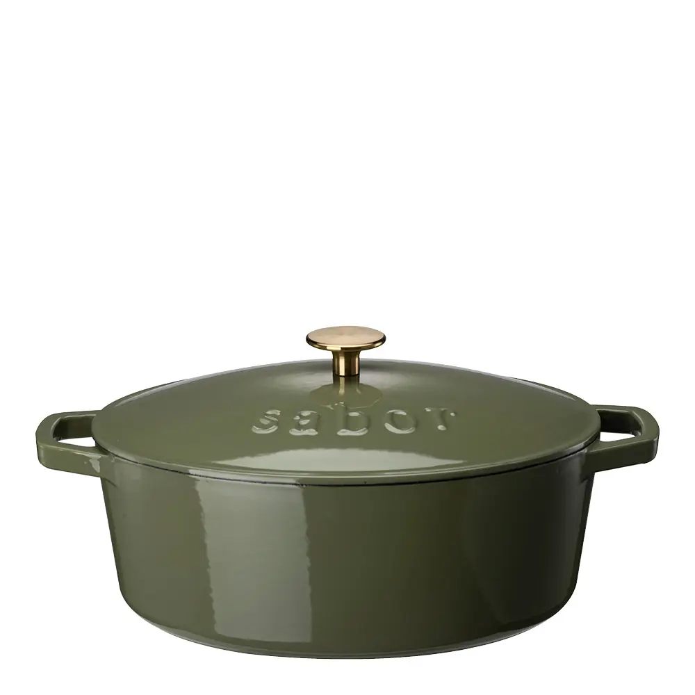 Sabor Støpejernsgryte 5,7 L forever olive