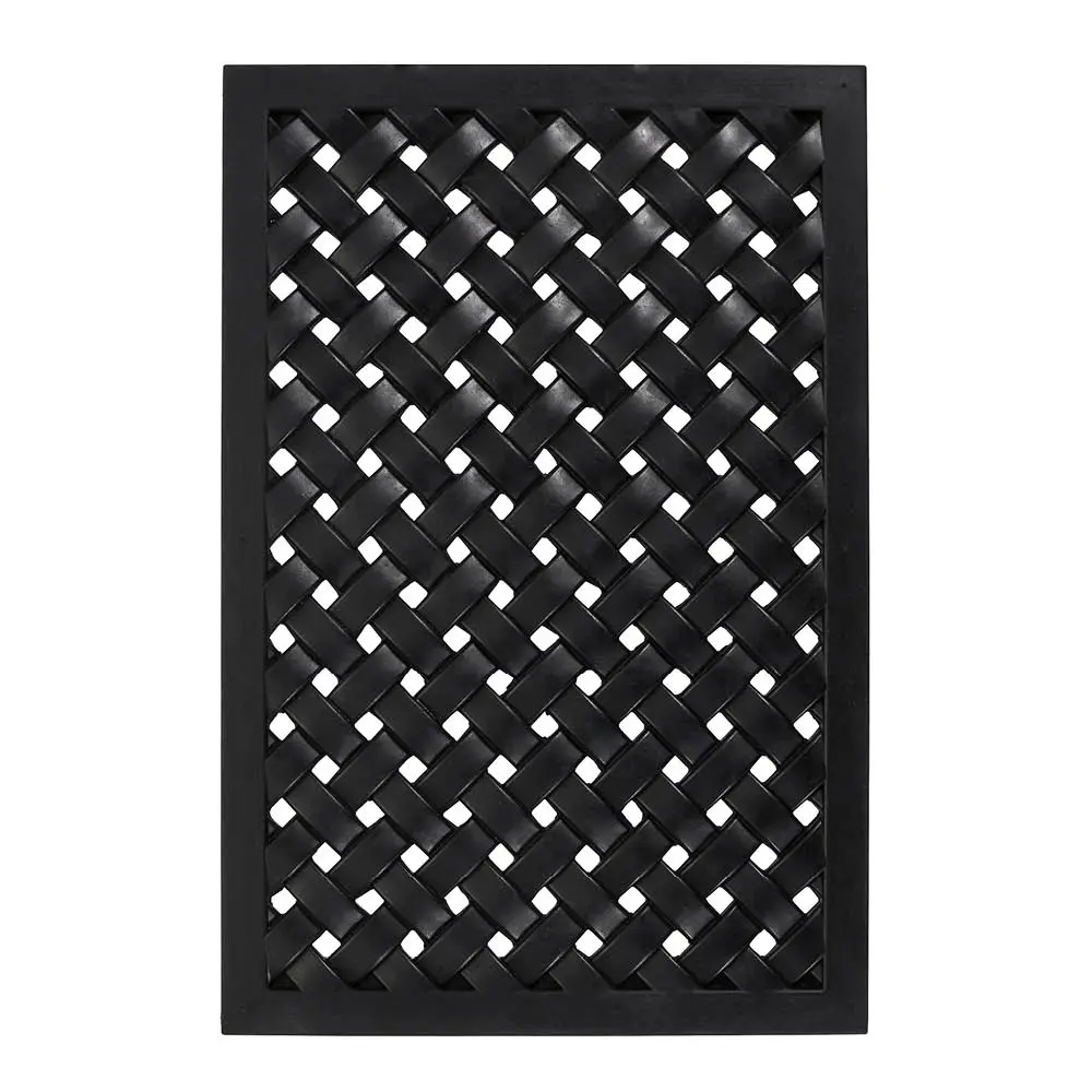 House Doctor Braid dørmatte flettet 60x40 cm svart