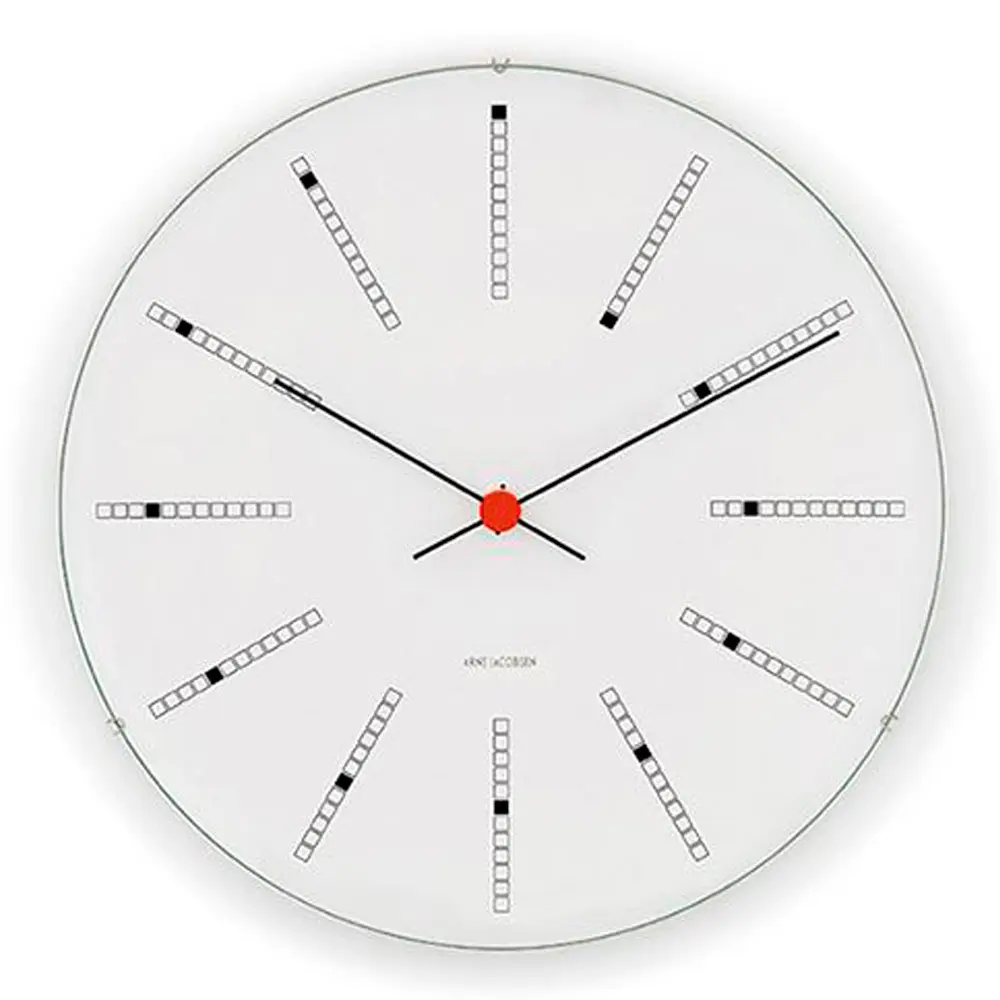 Arne Jacobsen Bankers veggur 48 cm hvit