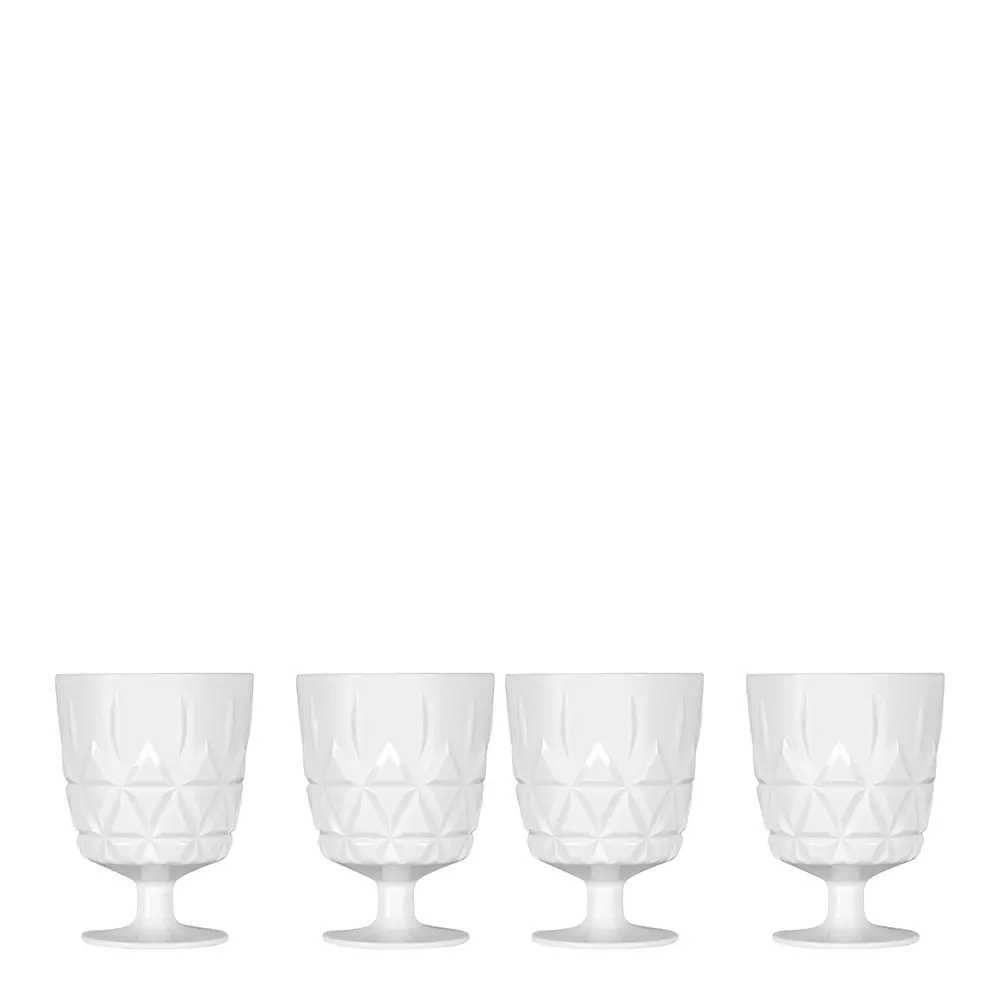 Sagaform Juni piknik glass på stett 30 cl 4 stk