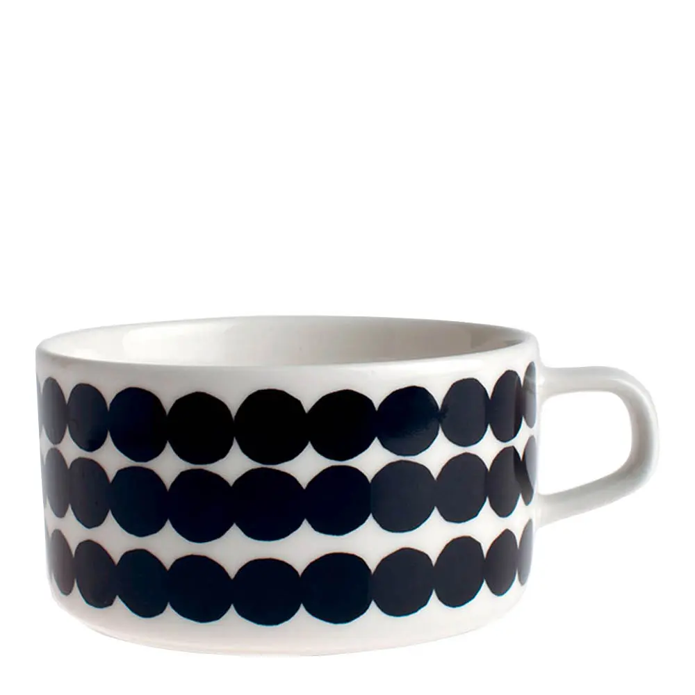 Marimekko Oiva Siirtolapuutarha tekopp 25 cl hvit/svart