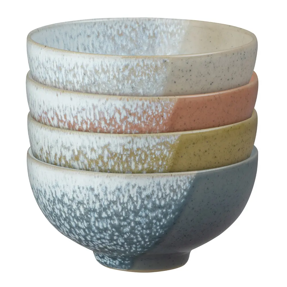 Denby Risskål 13 cm 4-pakning Flerfarget
