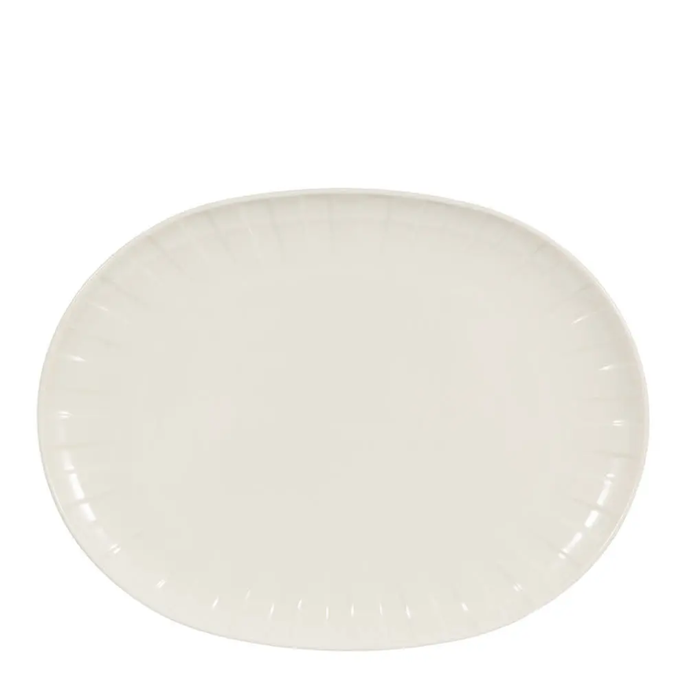 Stiernholm Senja serveringsfat oval 23x30 cm hvit