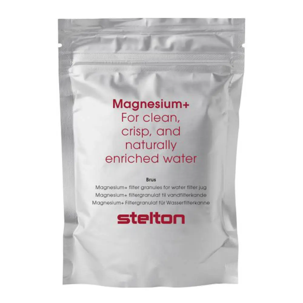 Stelton Brus magnesium+ filtergranulat 3 stk svart/hvit