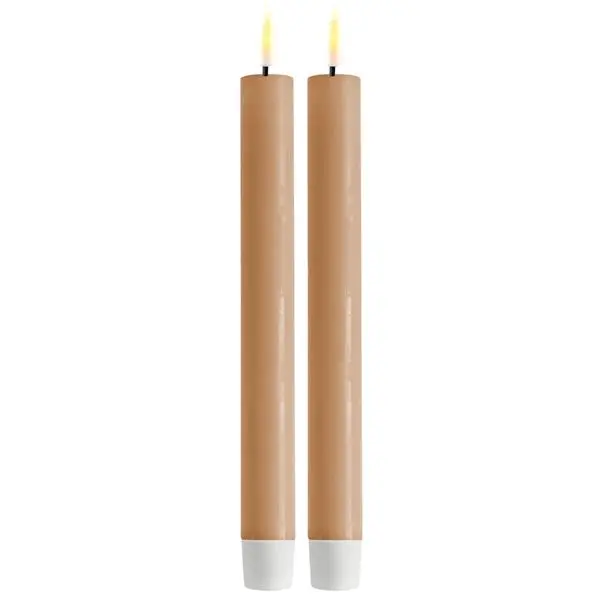 DeluxeHomeart LED kronelys 2x24 cm karamell
