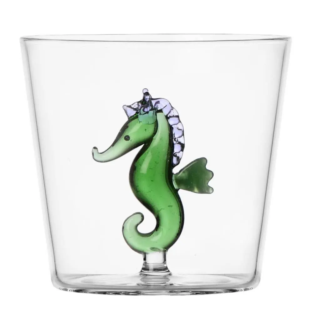 Ichendorf Milano Marine Garden vannglass 35 cl sjøhest grønn