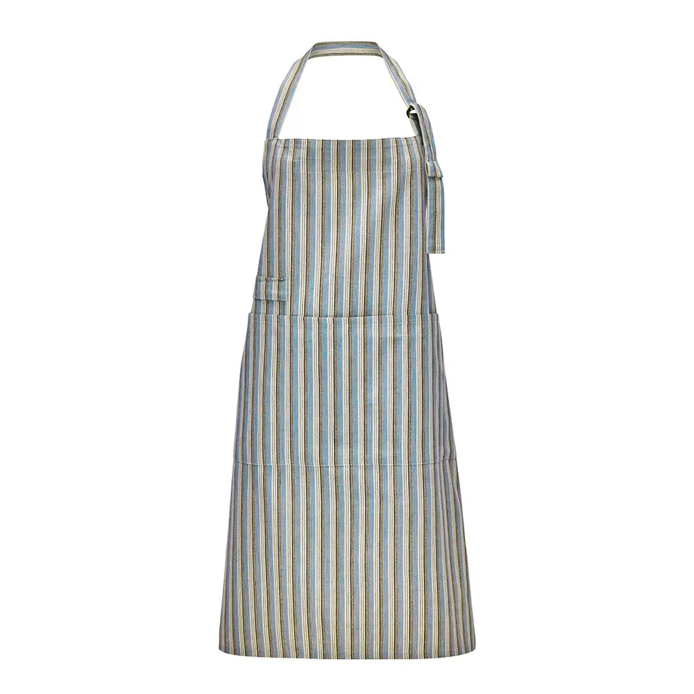 House Doctor Cook forkle i bomull 90x90 cm blå/sand