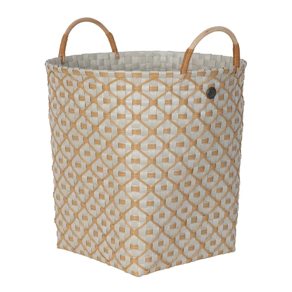 Handed By Ivy & Rose stor kurv m/håndtak 35x35 cm pale grey