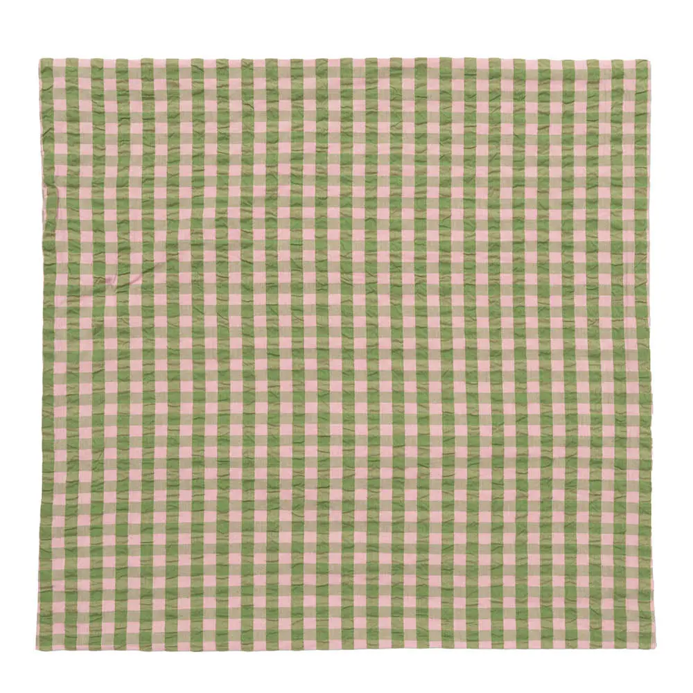Juna Bæk&Bølge krepp putetrekk 63x60 cm grønn/soft pink