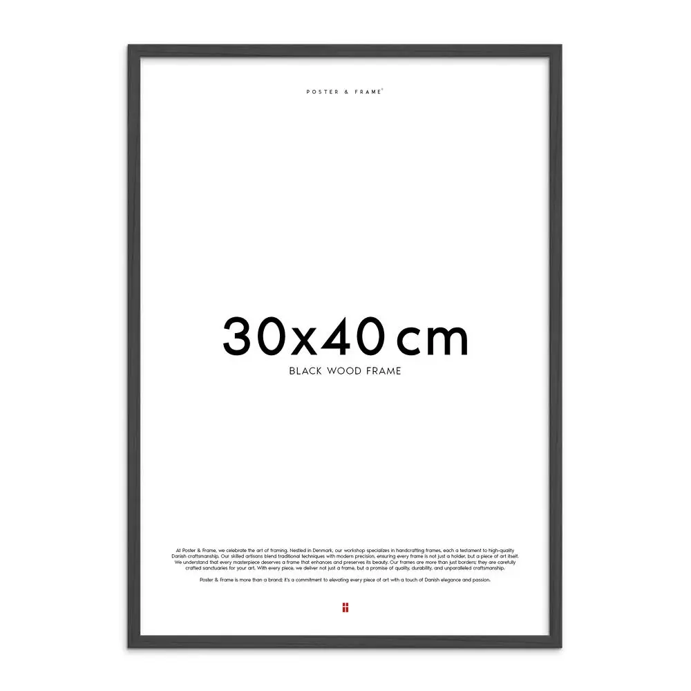 Poster & Frame Svart tre