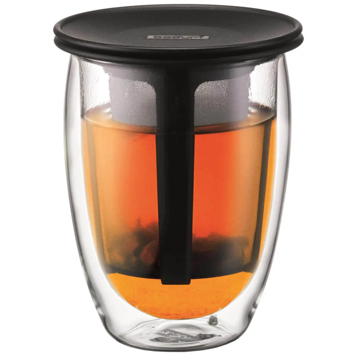 Bodum Tea for one teglass m/sil 35 cl svart