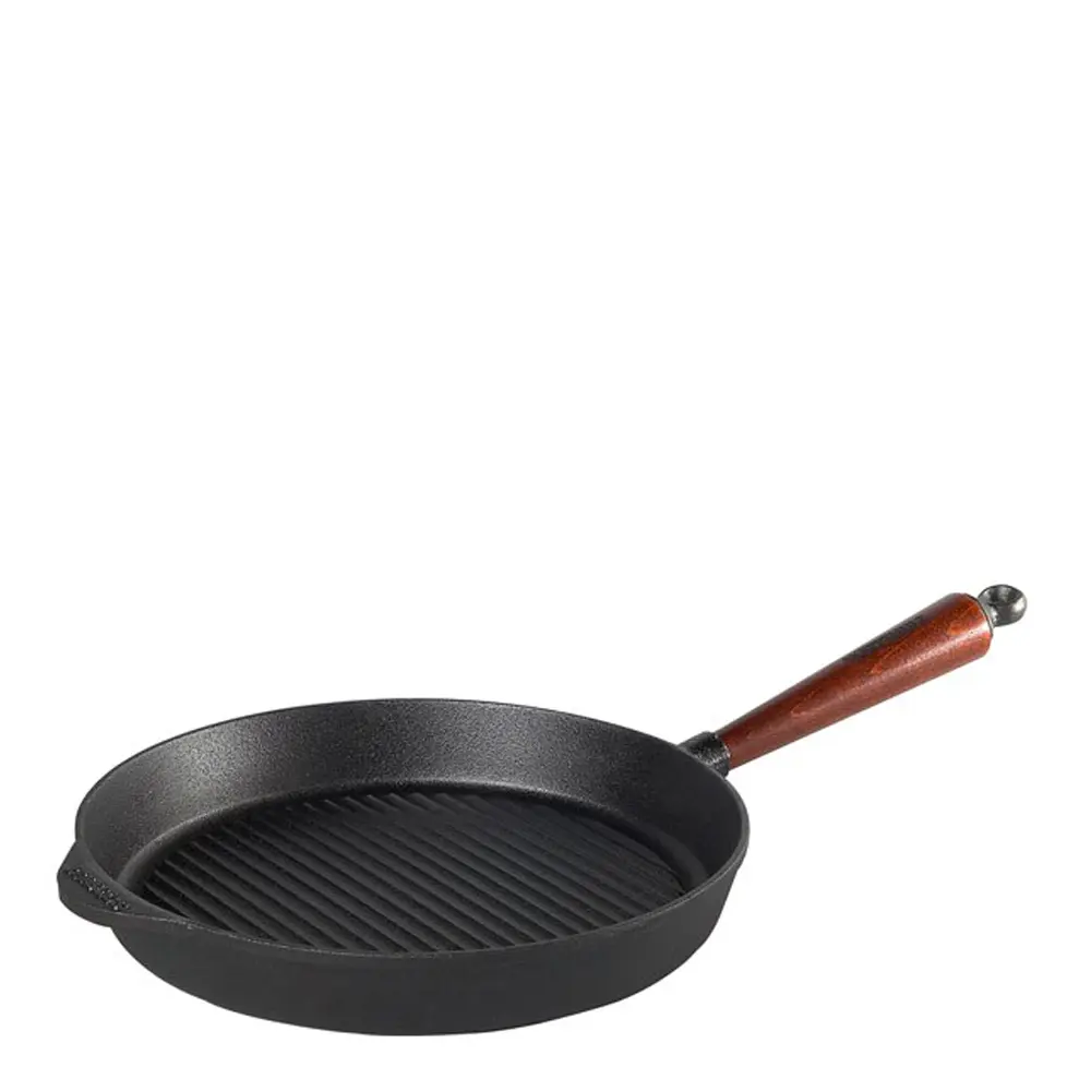 Skeppshult Traditional grillpanne med trehåndtak 28 cm
