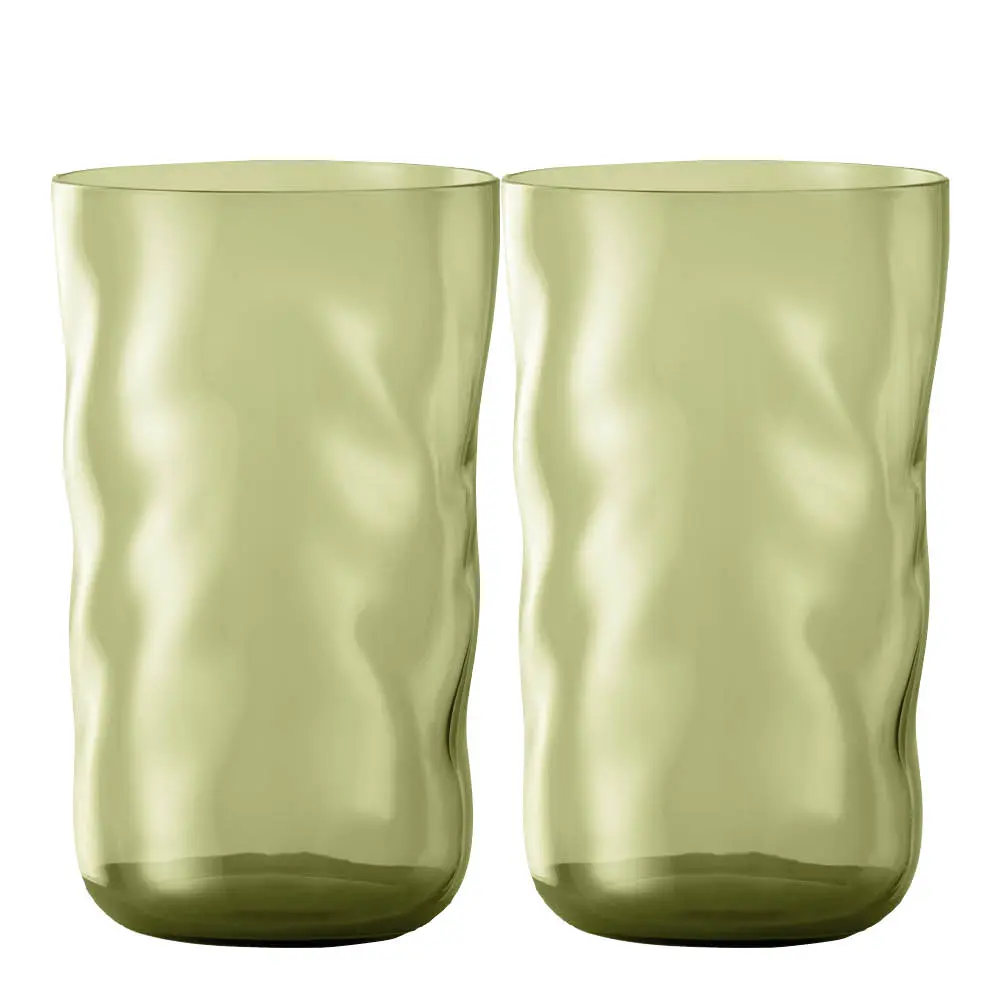 Paveau Swirl longdrink glass 48 cl 2 stk Moss