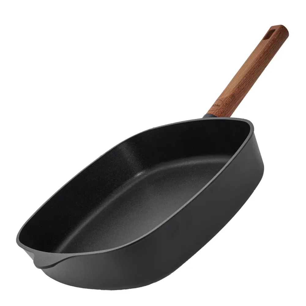 Woll ECO Logic QXR stekepanne firkantet 28 cm fast trehåndtak