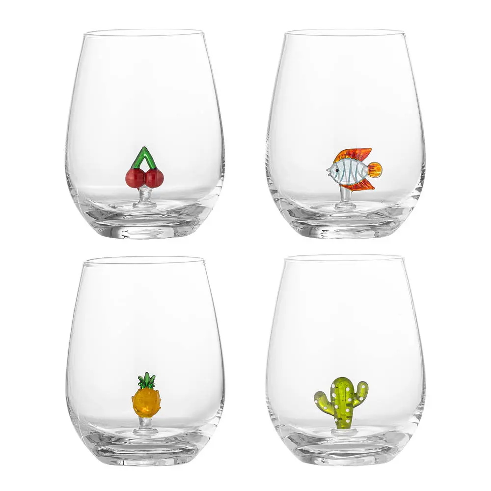 Bloomingville Misa drikkeglass 56 cl 4 stk frukt