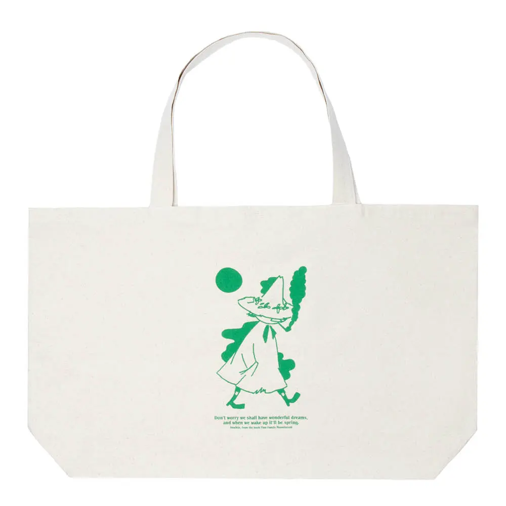 Nordicbuddies Mummi handlenett XL 65x41 cm Snusmumrikken beige