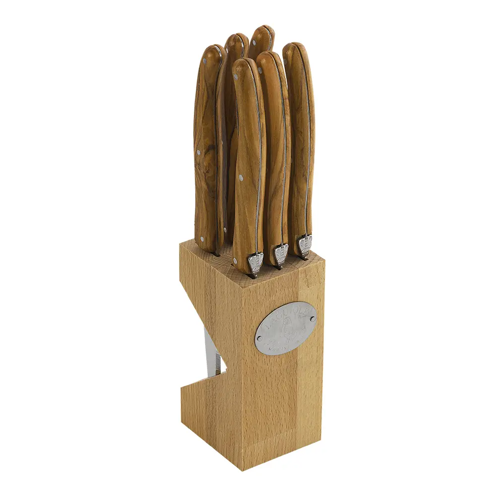 Jean Dubost Kniv 6 stk oliventre