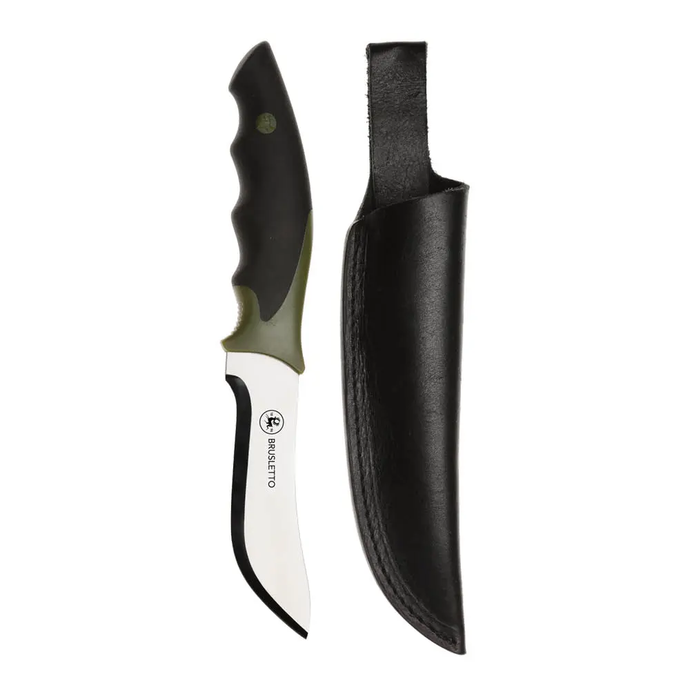 Brusletto Skinner kjøttkniv 22,5 cm svart/grønn