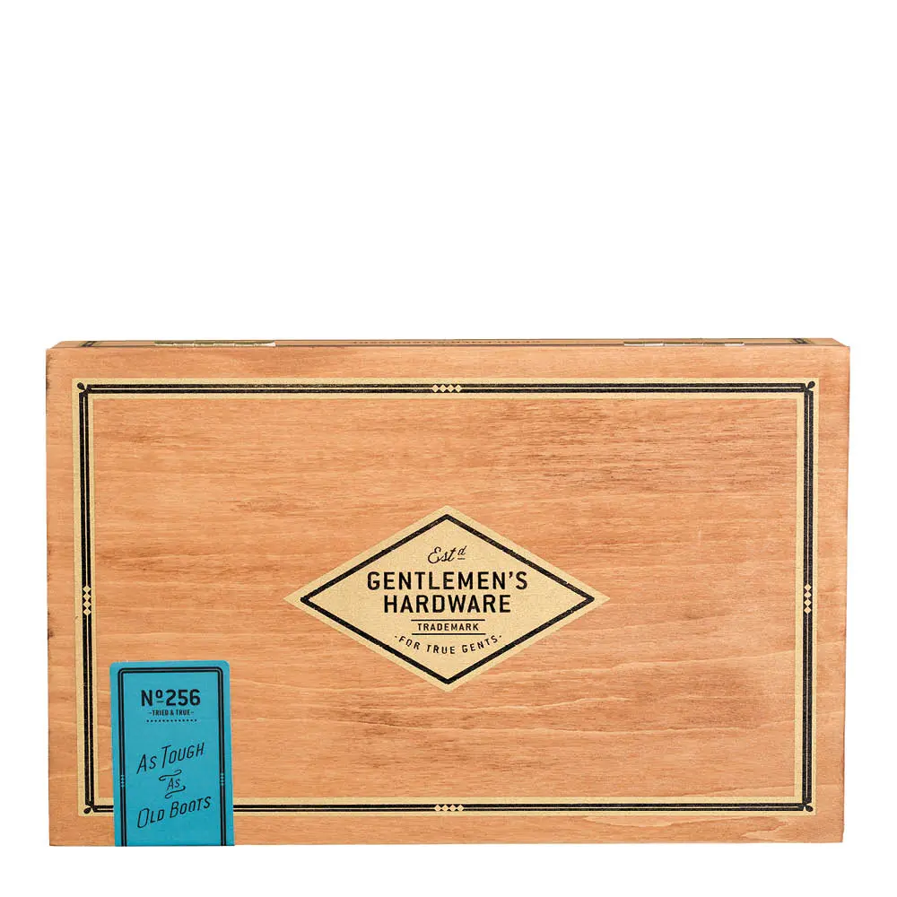 Gentlemen's Hardware Skopleieset 7 deler i etui brun