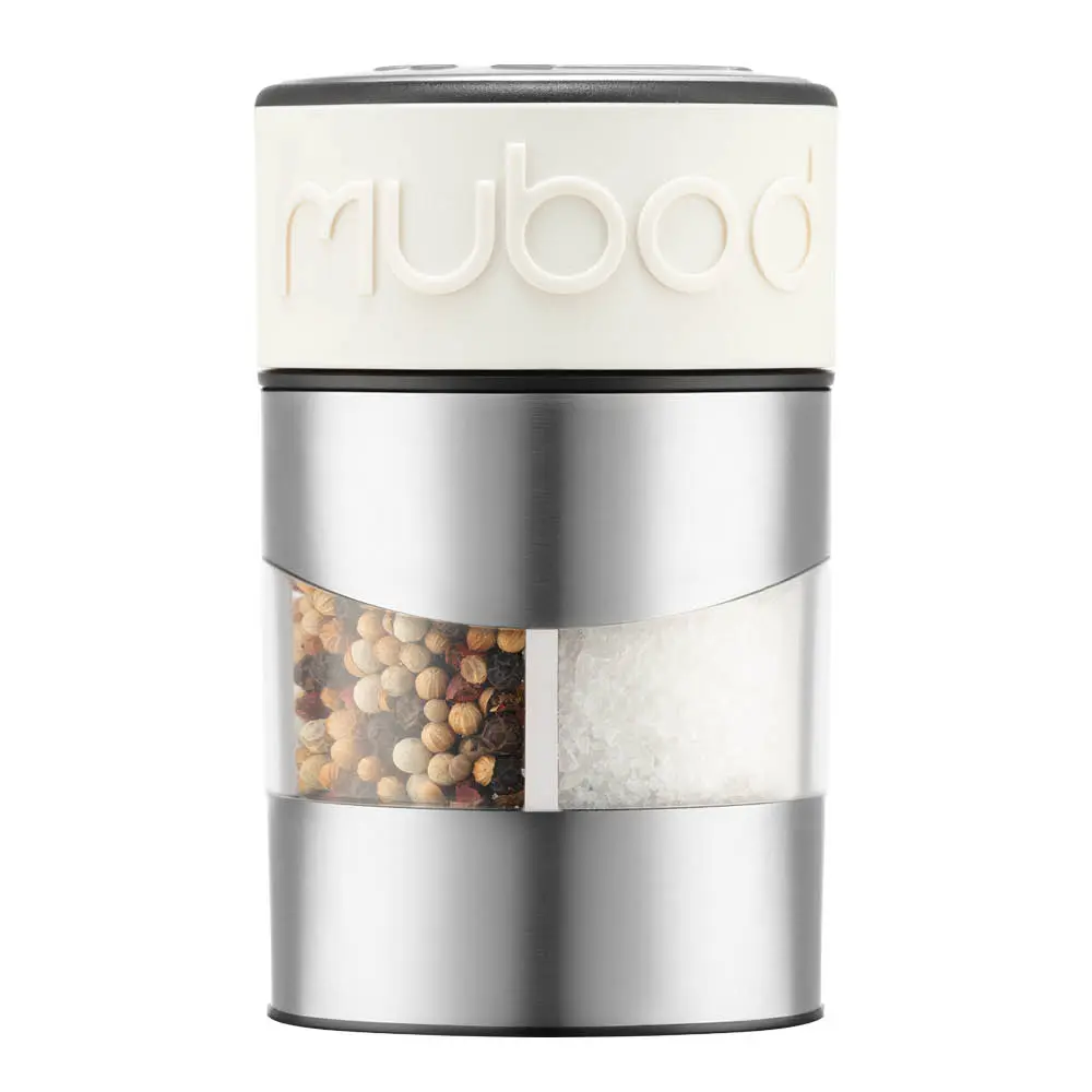 Bodum Twin salt- og pepperkvern 12,5 cm hvit