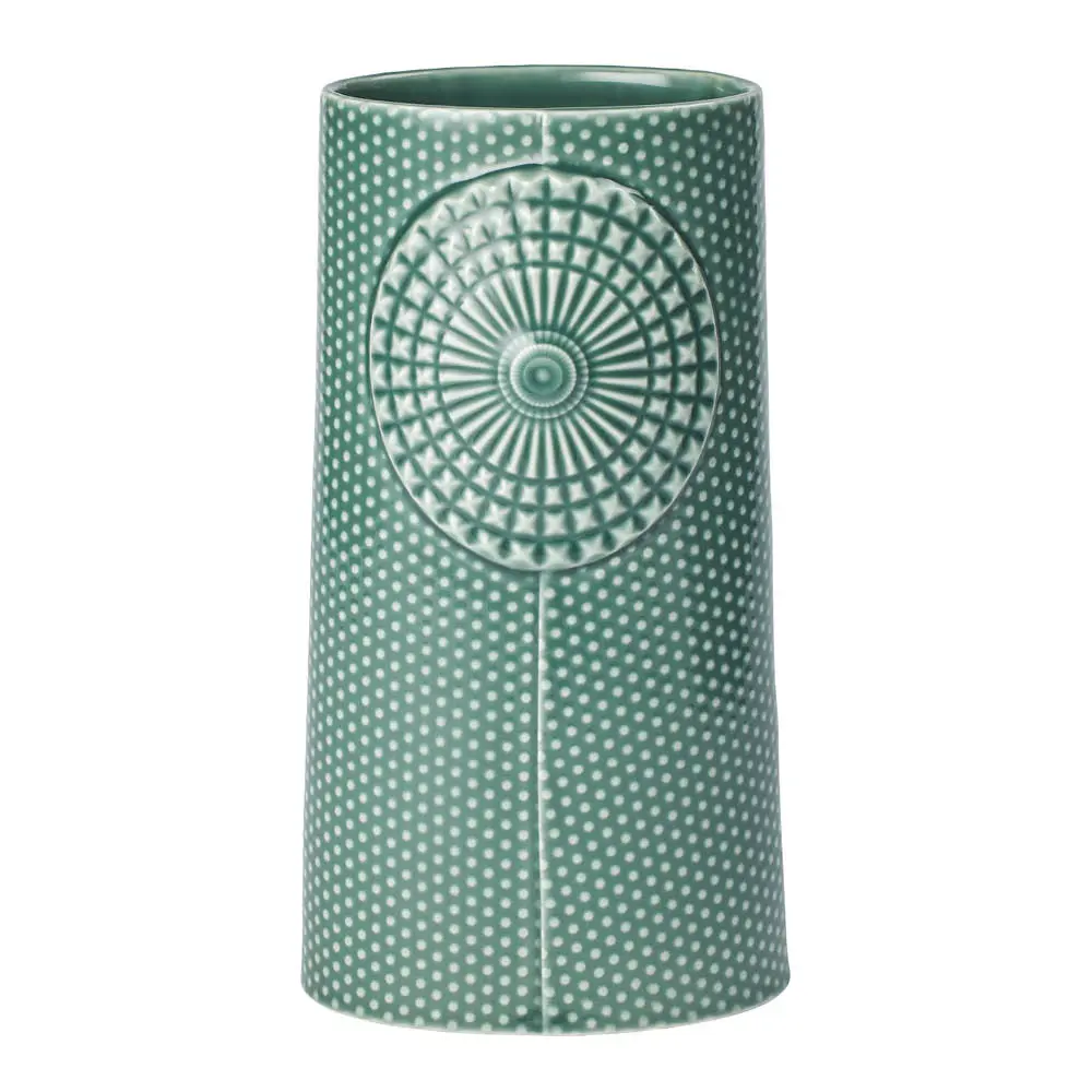 Dottir Pipanella dot vase oval 22,5 cm spruce