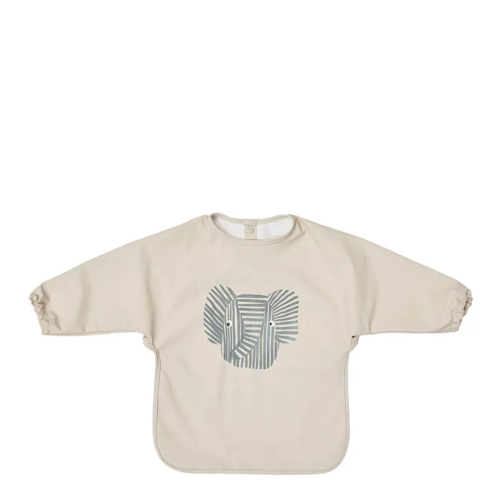 OYOY Erik elefant smekke cape 74x43 cm beige