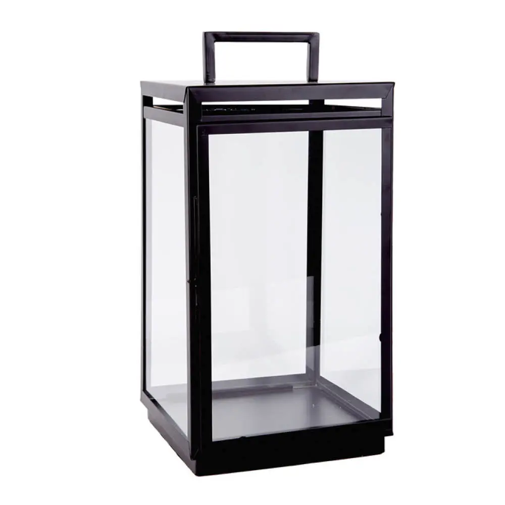 Holmen Carl lykt 60 cm svart/klar