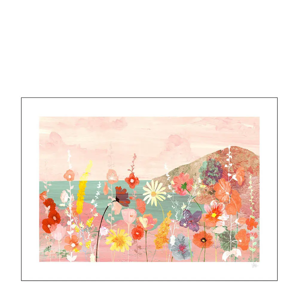 Poster & Frame Violets Print House poster 30x40 cm flowerscape