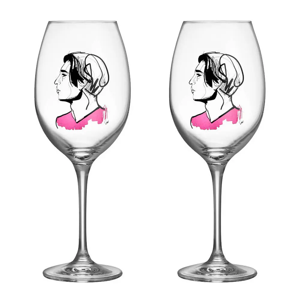 Kosta Boda All about you embrace him vinglass 52 cl 2 stk