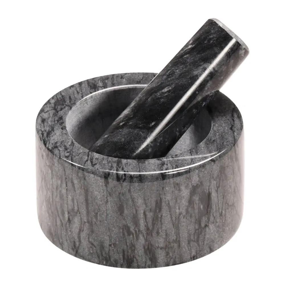 Kesper Morter m/støter 13 cm grå marmor