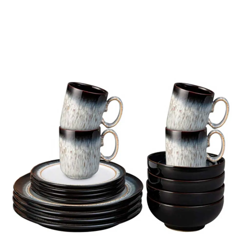 Denby Halo tallerkenssett 16 deler