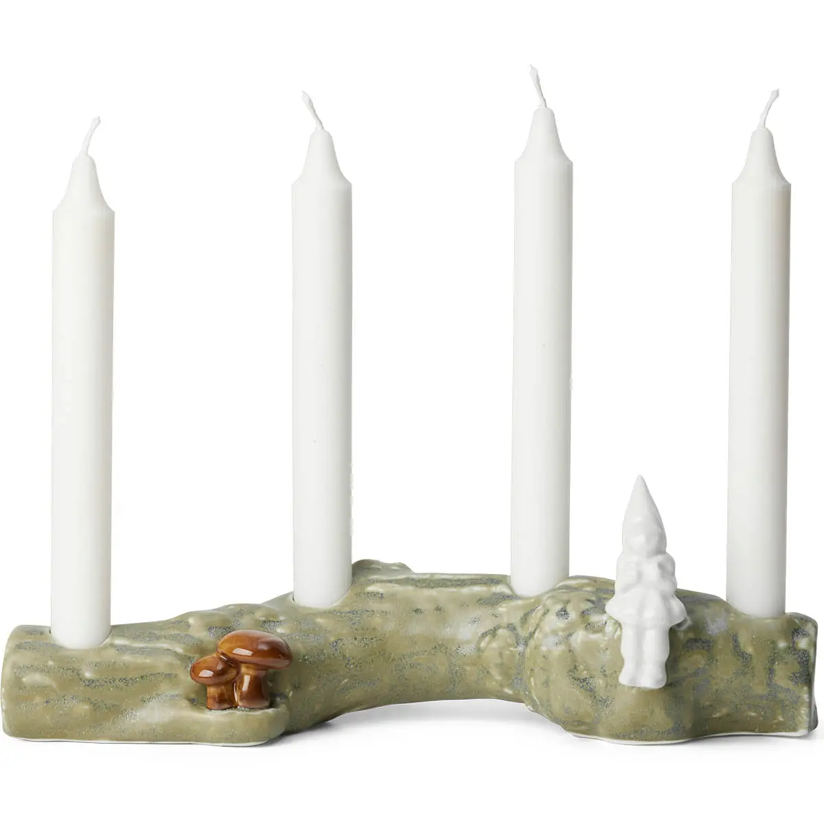 Kähler Christmas Tales adventsstake H10 cm hvit