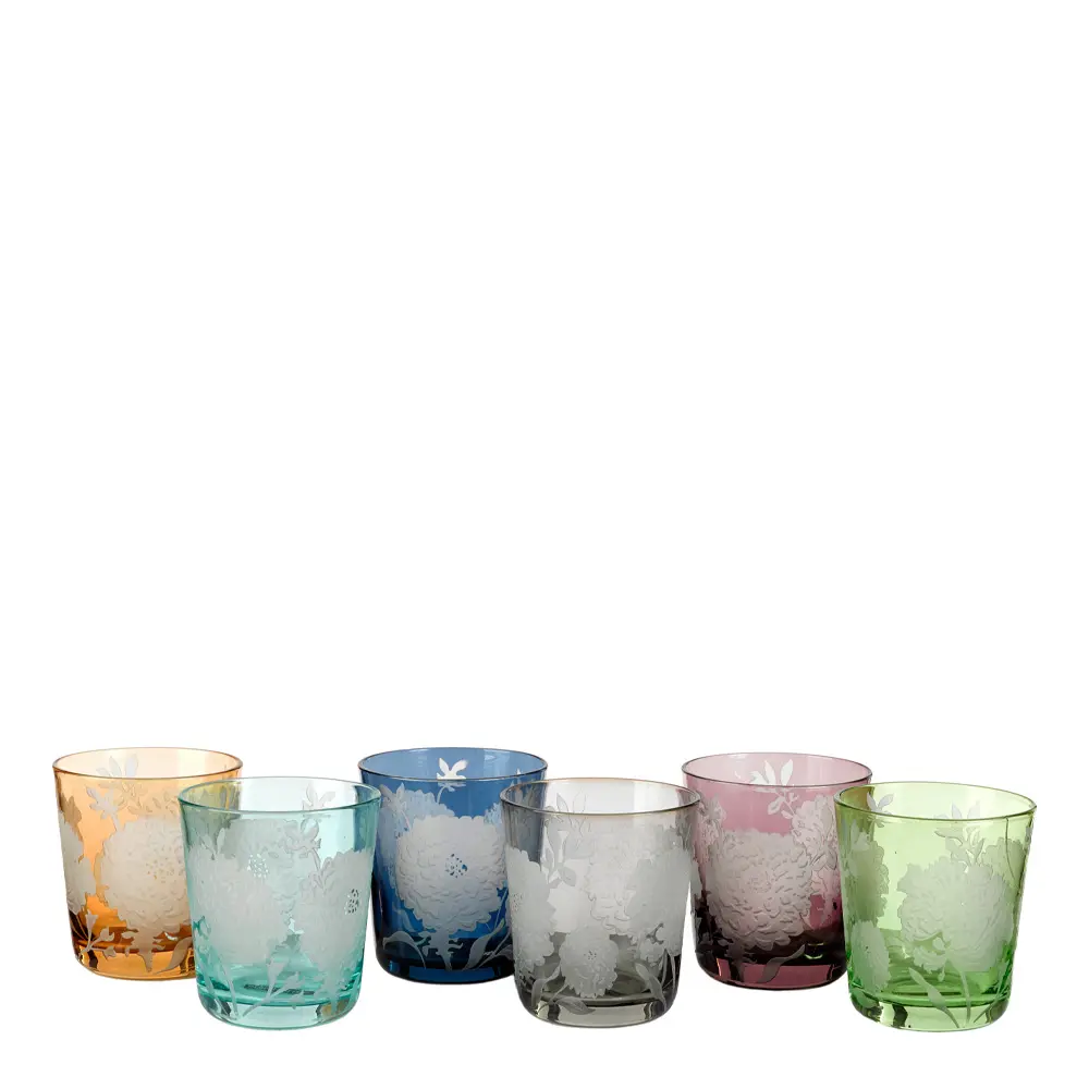 Pols Potten Peony glass 6 stk multi