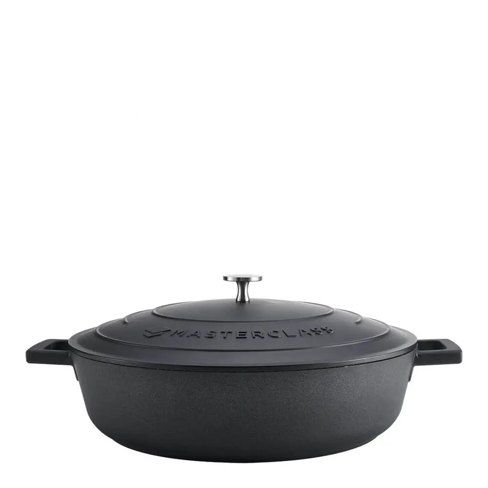 MasterClass Cast Aluminium lav gryte 5L svart