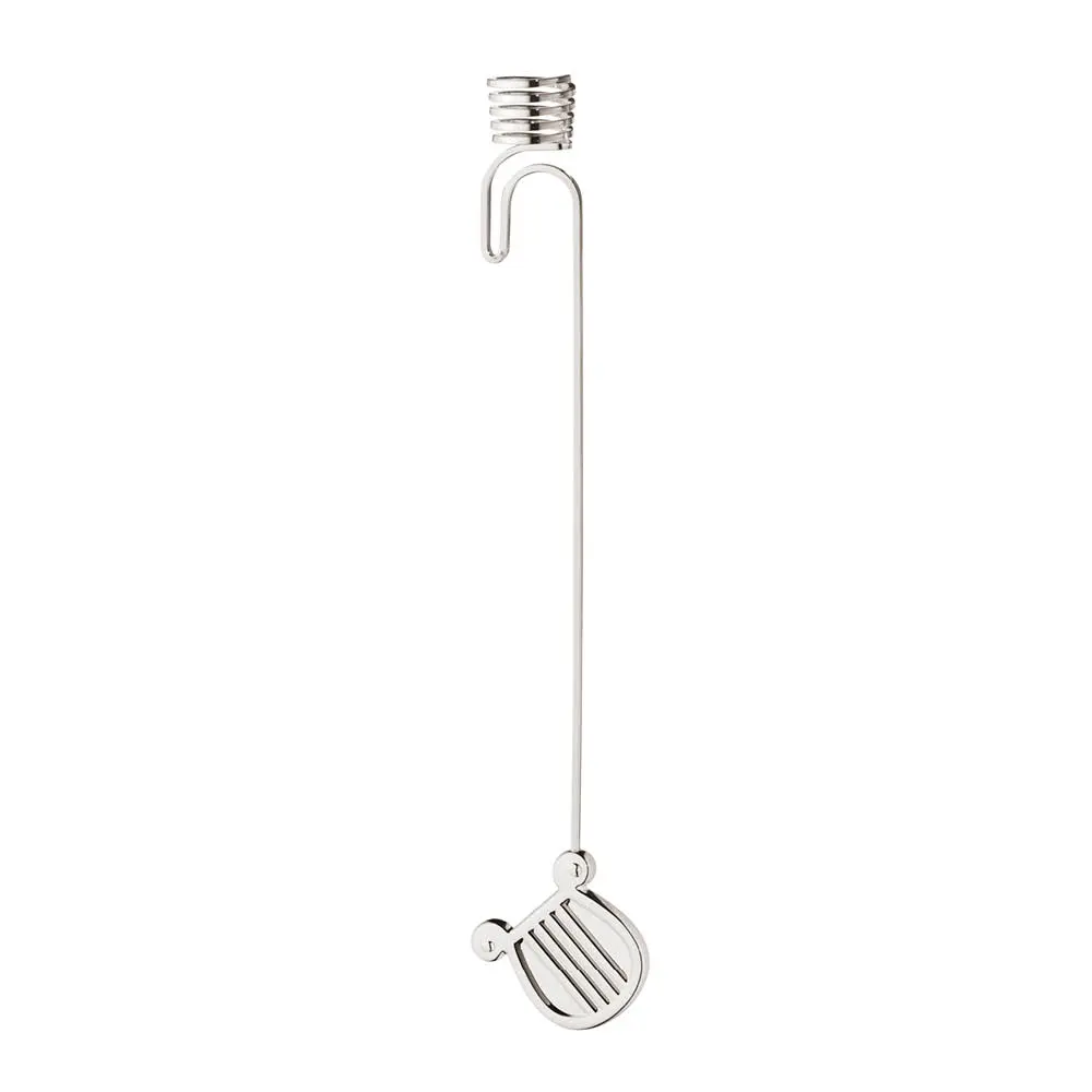 Georg Jensen 2026 lysholder til juletre harpe sølv