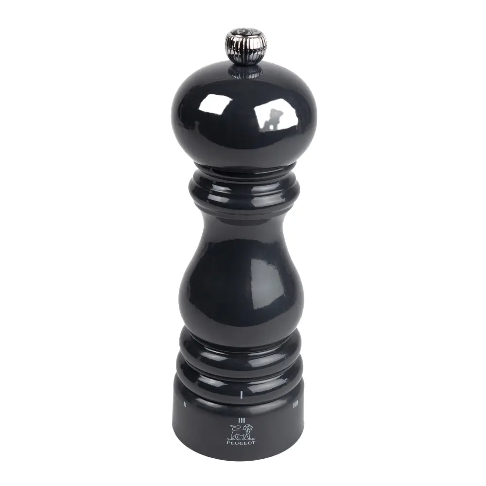 Peugeot Bistro Salt Mill in Wood Slate Gloss 10cm
