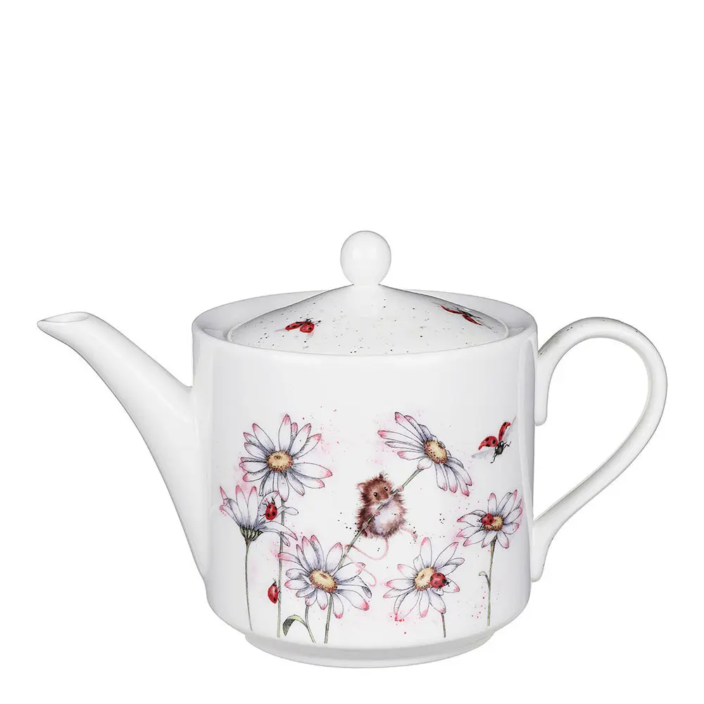 Wrendale Design Tekanne 1,13L mus og blomst