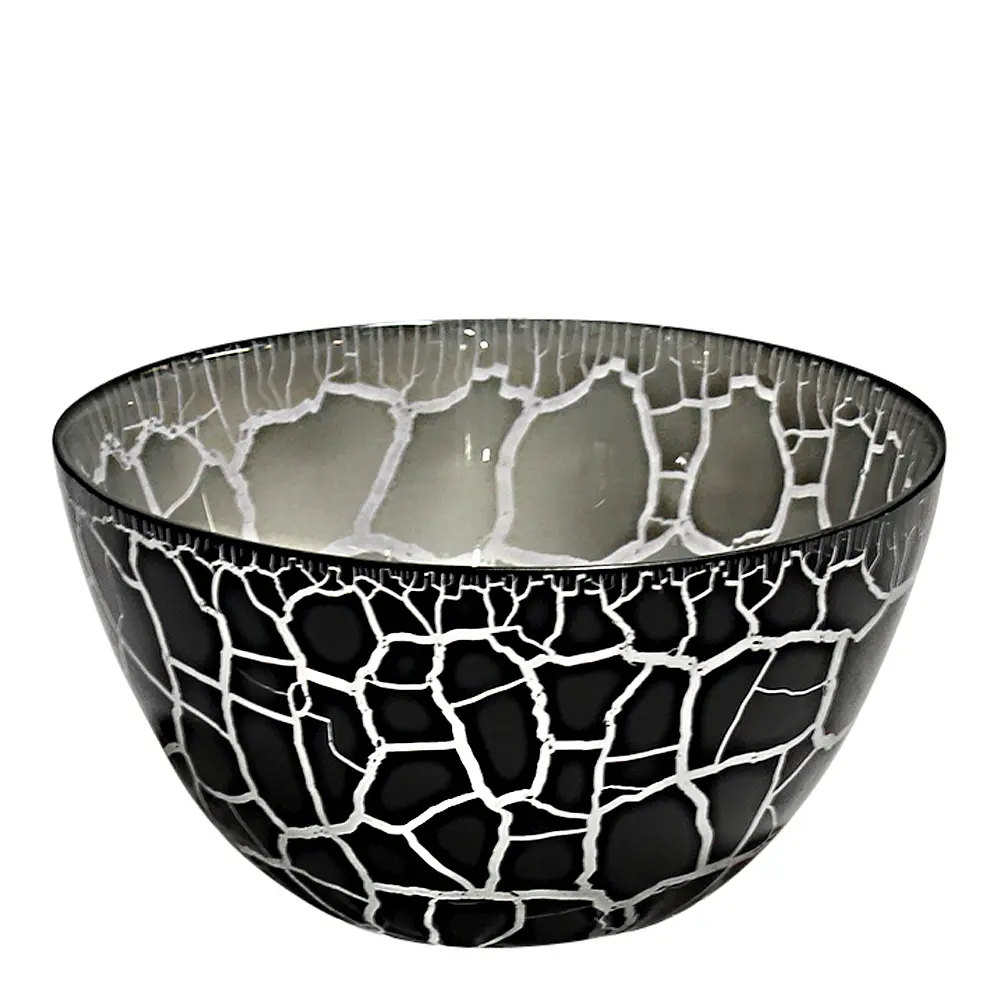 Nybro Crystal Svart/Sølv