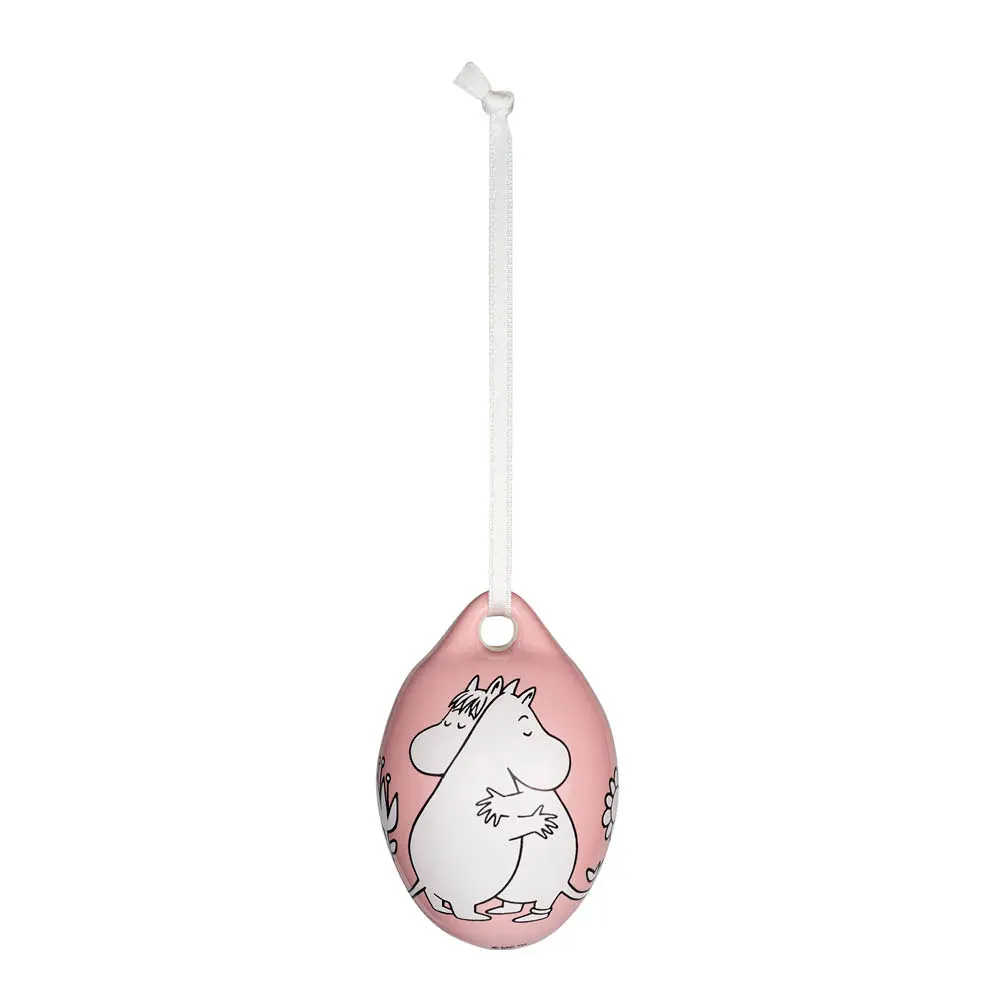 Moomin Arabia Mummi påskeegg 6,7 cm Kjærlighet rosa