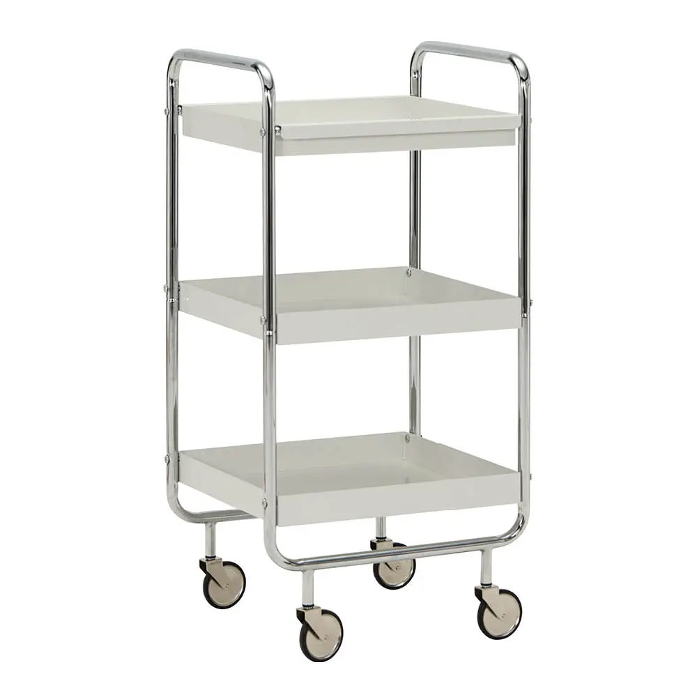 House Doctor Roll serveringsvogn i jern 42x38x85 cm sølvfinish