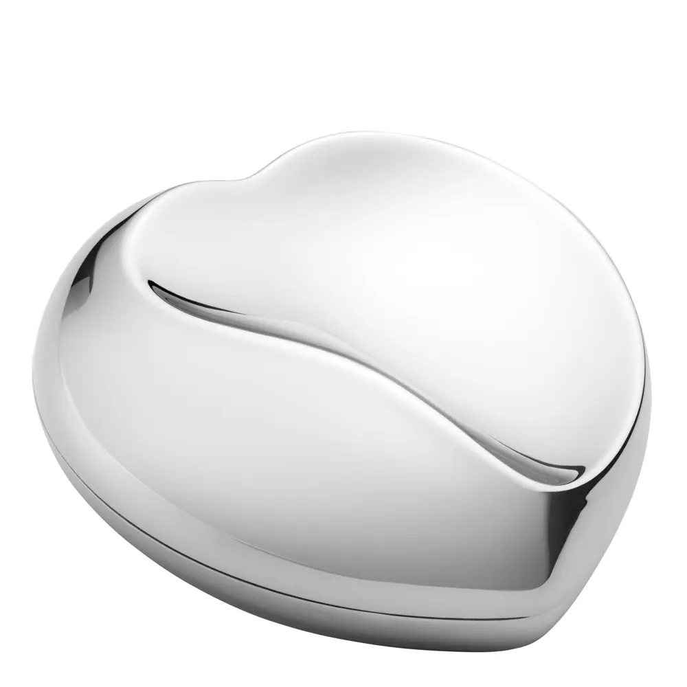 Georg Jensen Boks hjerte L 6 cm hibiskus