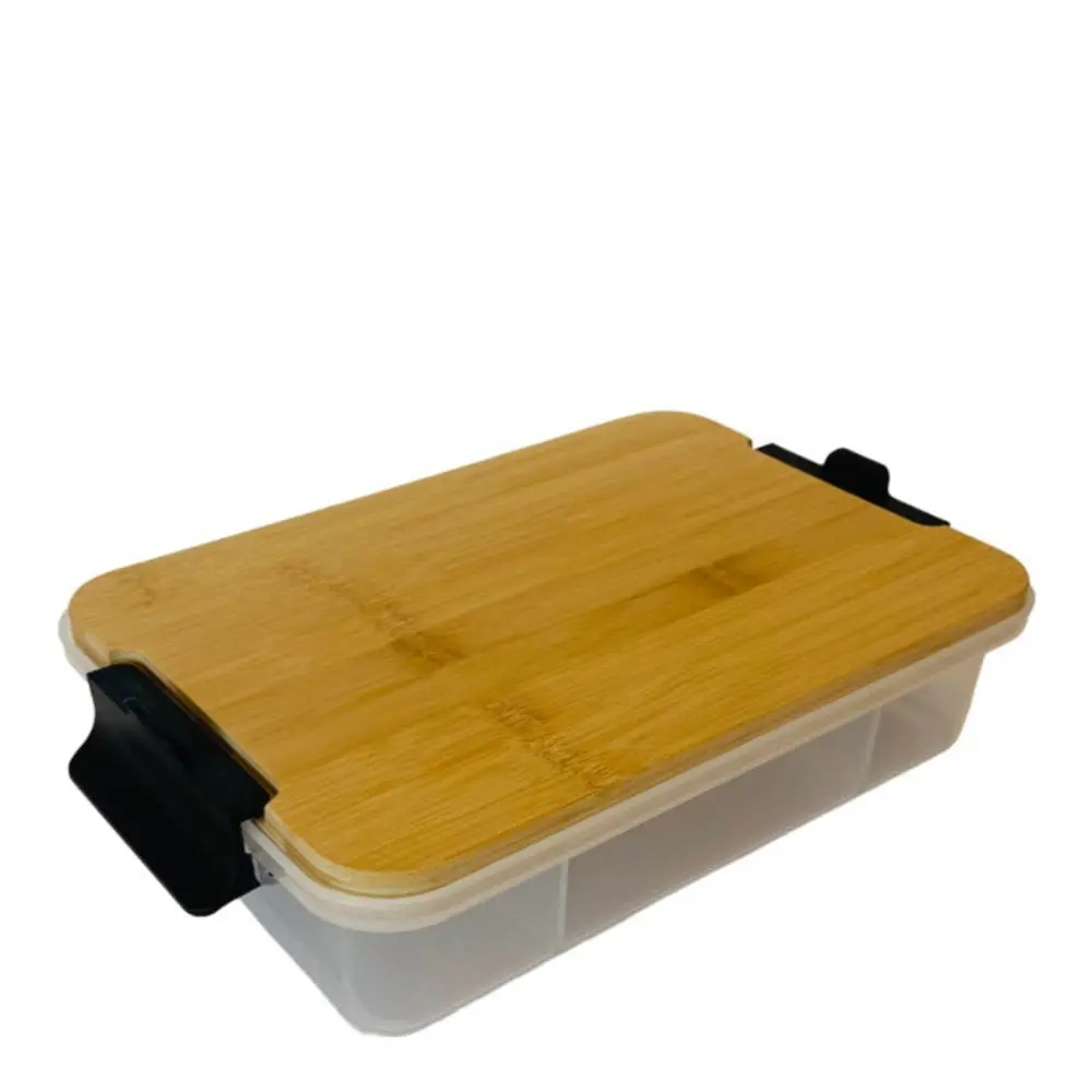 Farberware Snacklebox med 7 rom og bambusbrett 20x33 cm bambus