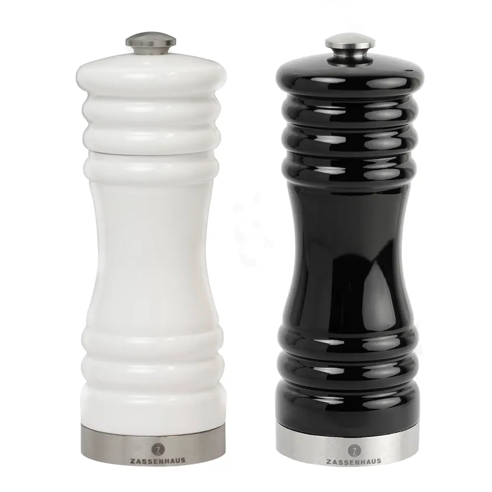 Zassenhaus Munchen kvernsett 15 cm svart/hvit