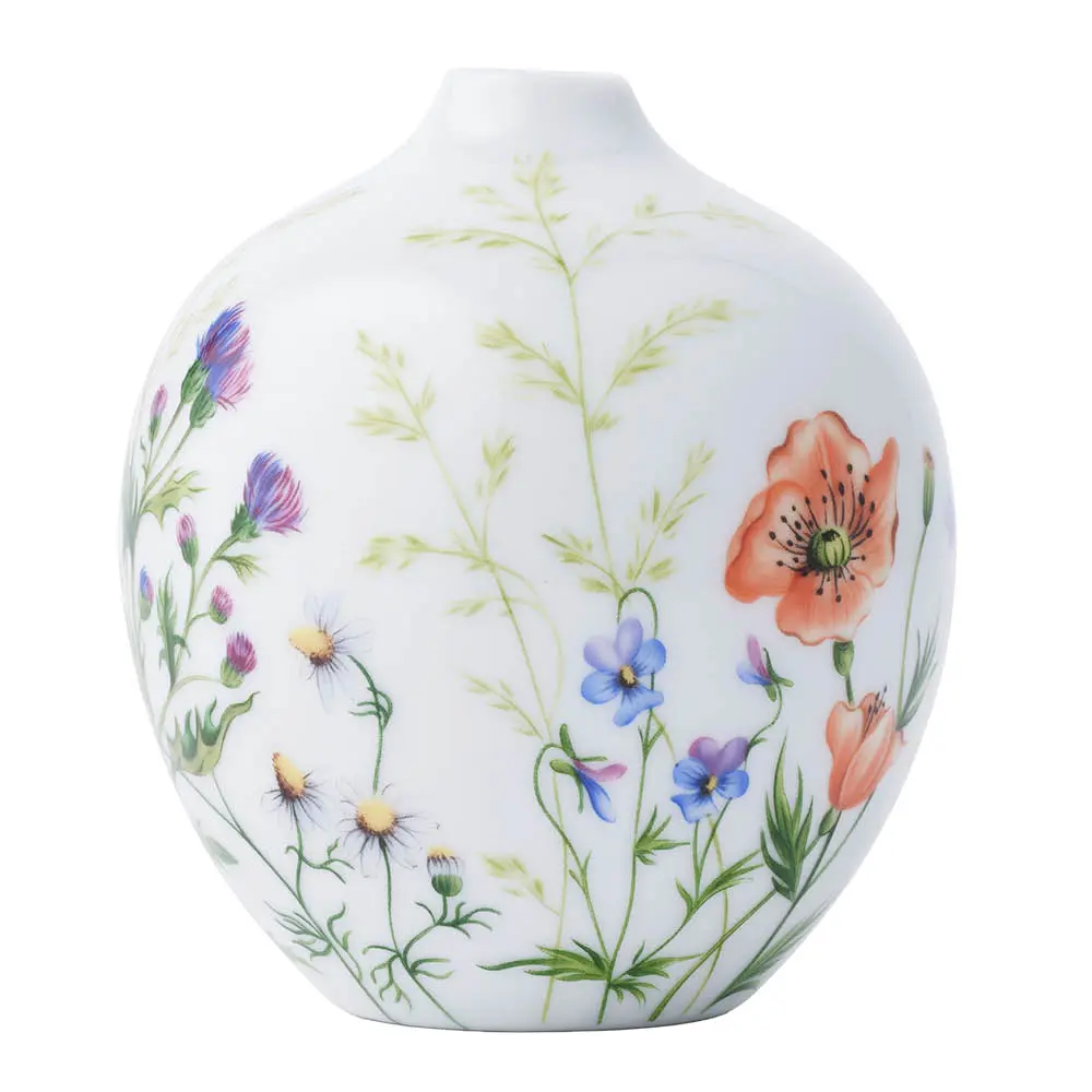 Royal Copenhagen Vårkolleksjon vase 2026 13 cm markblomster
