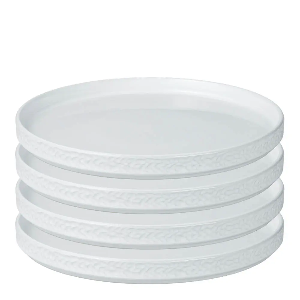 Vargen & Thor Servisen C tallerken 25x25 cm 4 stk hvit