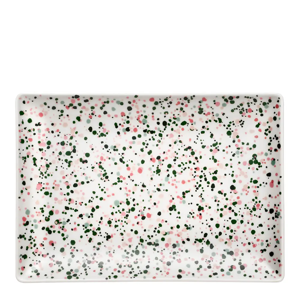iittala OTC tallerken 21x29 cm Helle rosa/grønn A4