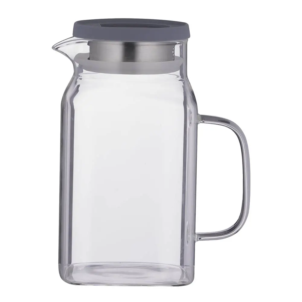 Kilner Fresh juicekanne firkantet 1,2L klar/grå